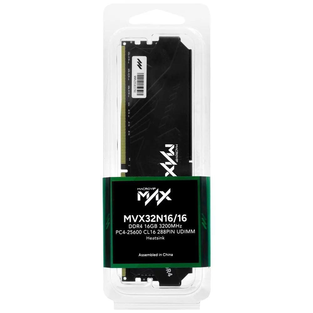 Memória Ram Desktop Macrovip 16Gb 3200Mhz Ddr4 Mvx32N16/16