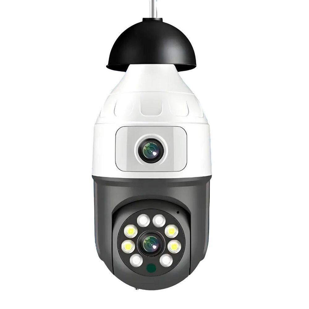 Câmera Lâmpada S/Fio Para Segurança Noturna E Monitoramento