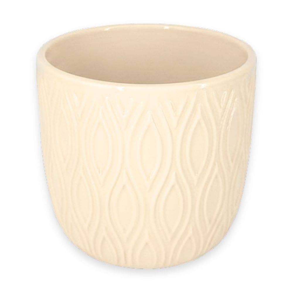 Vaso Cerâmica Mediterrâneo (12) Off White BURGUINA