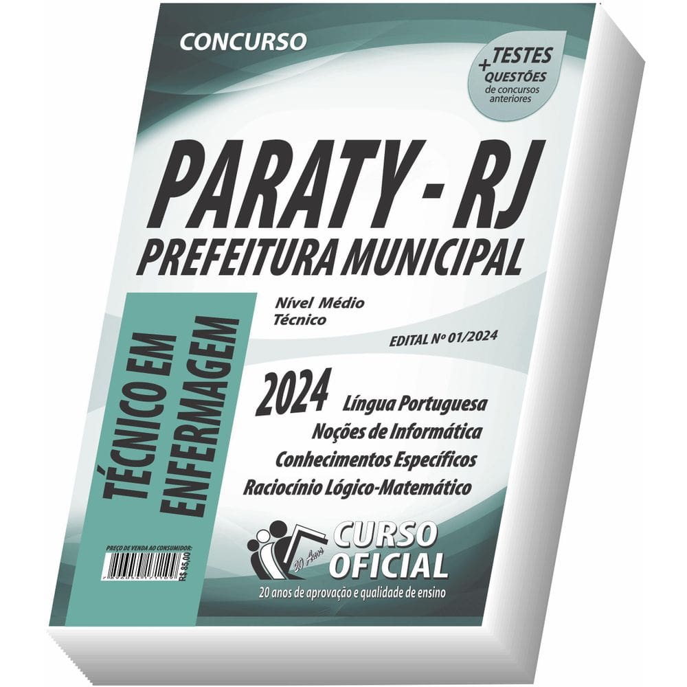 Apostila Prefeitura De Paraty - Rj - Técnico Em Enfermagem