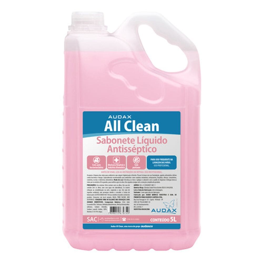 Sabonete Liquido Antisseptico Sem Fragrancia 5 Lt Audax
