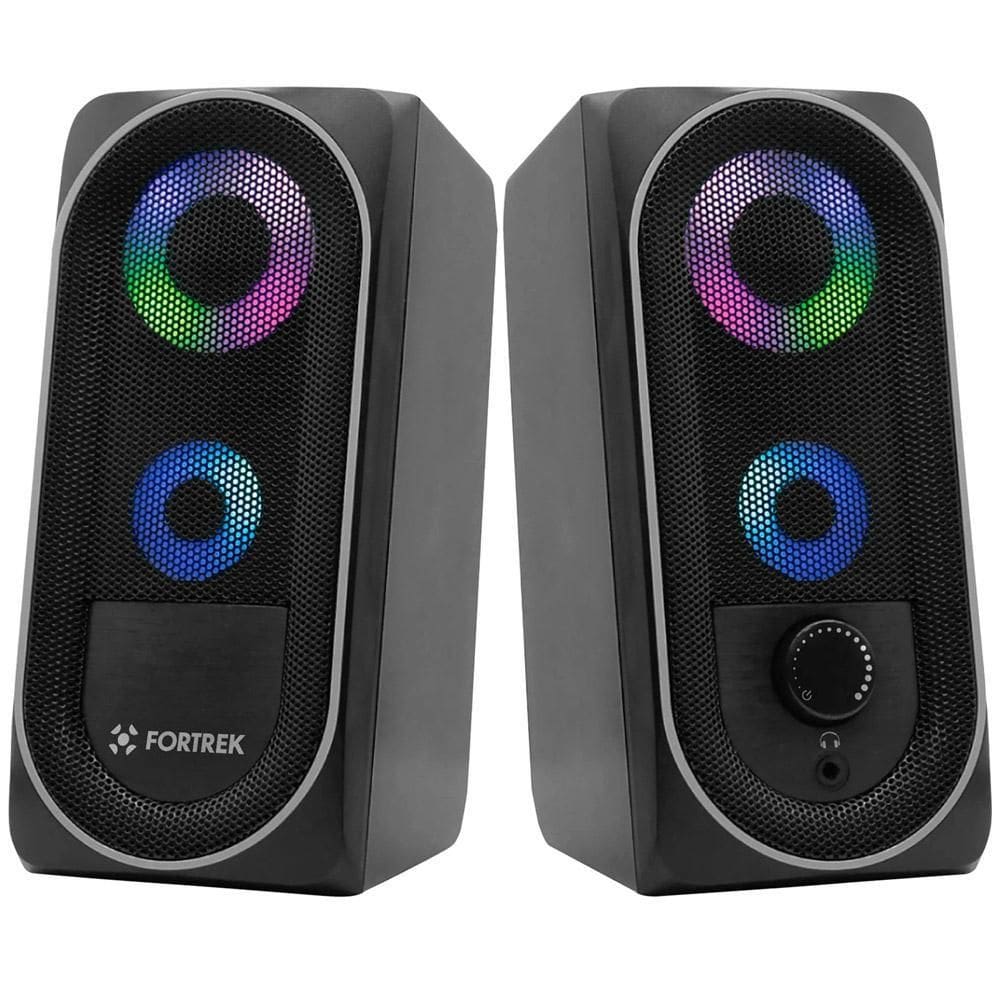 Caixa De Som Gamer Rgb G Black Hawk 73403 Fortrek G