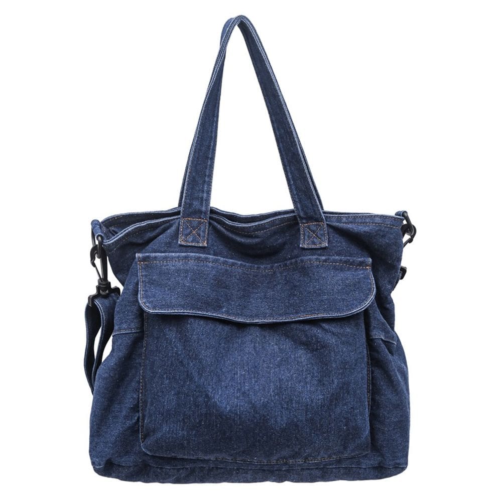 Bolsa Messenger Jeans de grande capacidade para mulheres