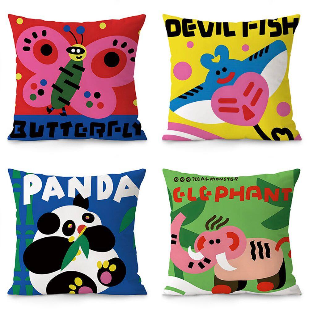 Capa de almofada Dopamine Animal Series 35x35cm de pelúcia