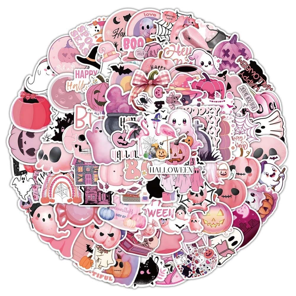 Pacote de adesivos Horror Bloody Handprints Vampire Lips x50