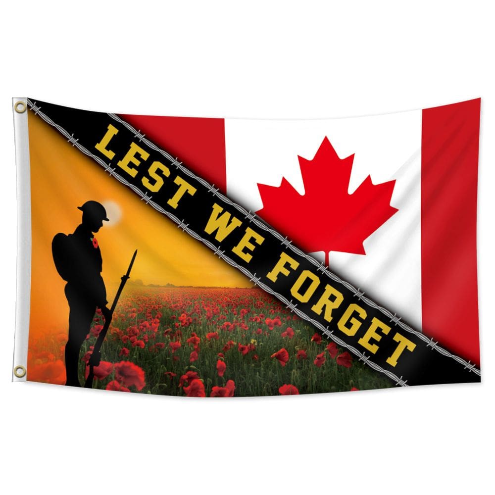 Bandeira do Dia da Memória do Canadá para que não esqueçamos 150x90cm