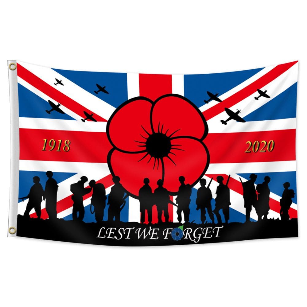 Bandeira do Memorial dos Veteranos do Reino Unido 90x150cm Poliéster