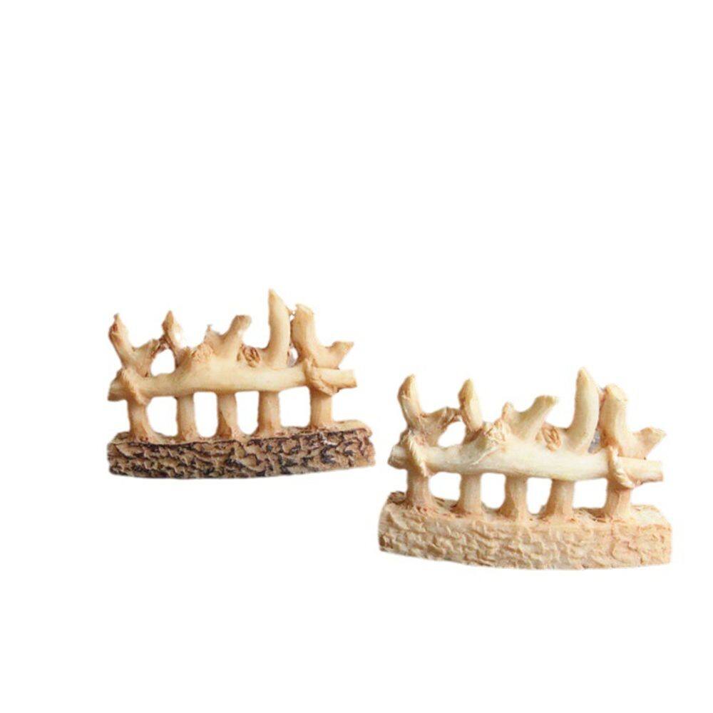 Mini escultura de cerca de resina para decoração de jardim - Japão rústico