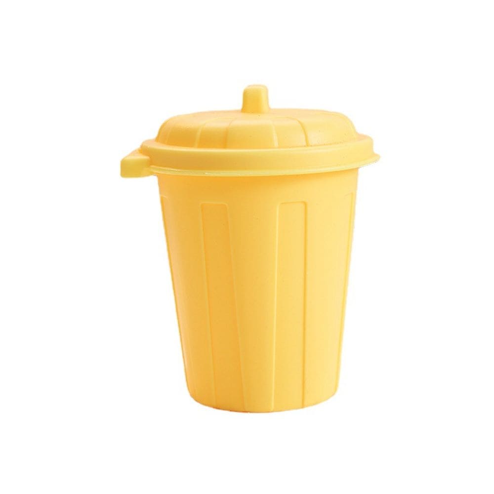 Porta-canetas, estilo lixeira, mini organizador de mesa, plástico