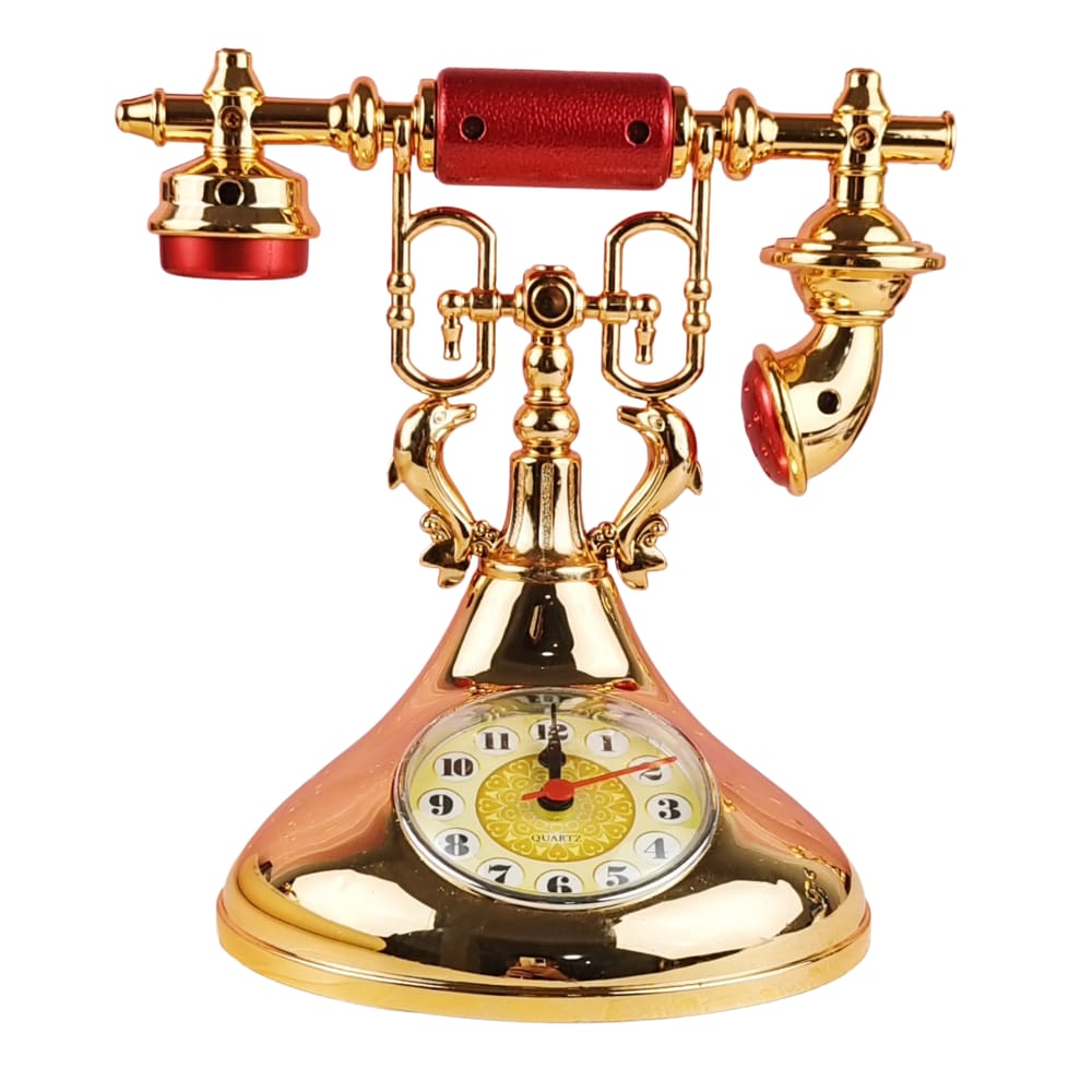 Despertador de telefone vintage de estilo europeu de quartzo