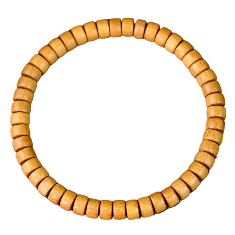 Pulseira de madeira minimalista 4x7mm Beads Dalbergia Nigra