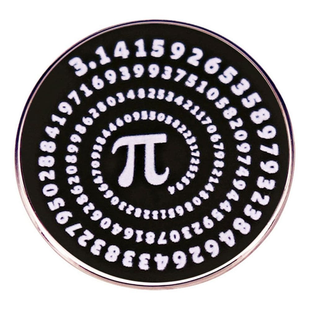 Alfinete de broche Creative Pi Symbol Mathematical