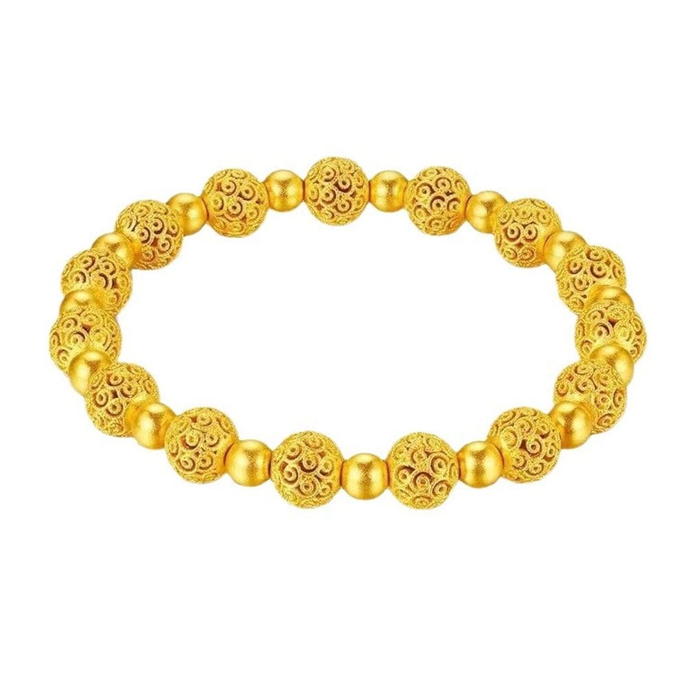 Pulseira de pérolas banhadas a ouro para mulheres