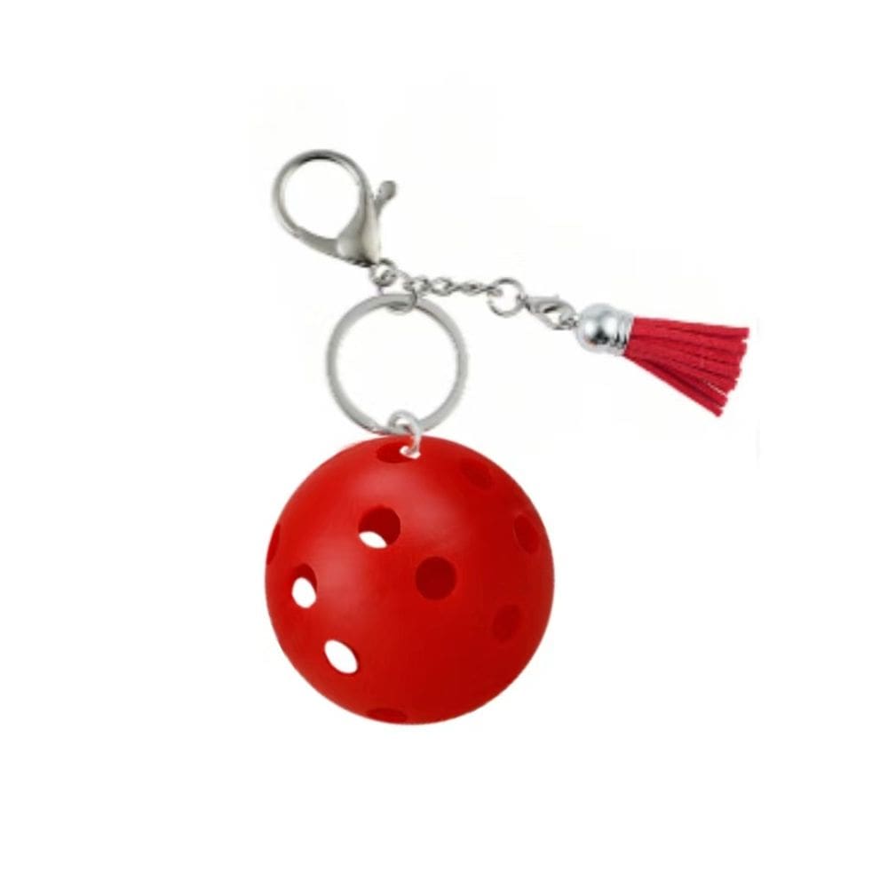 Chaveiro Chaveiro vermelho Pickleball para entusiastas