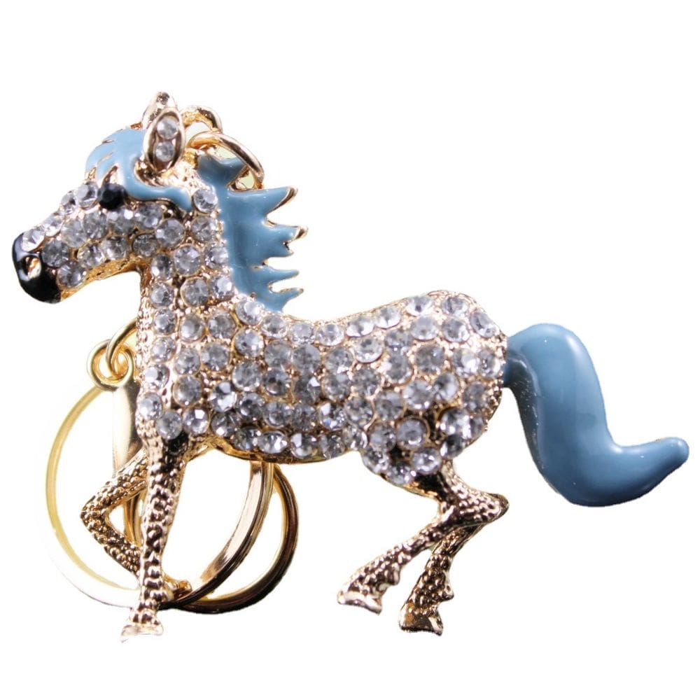 Chaveiro Creative Horse, pingente, strass, liga de zinco