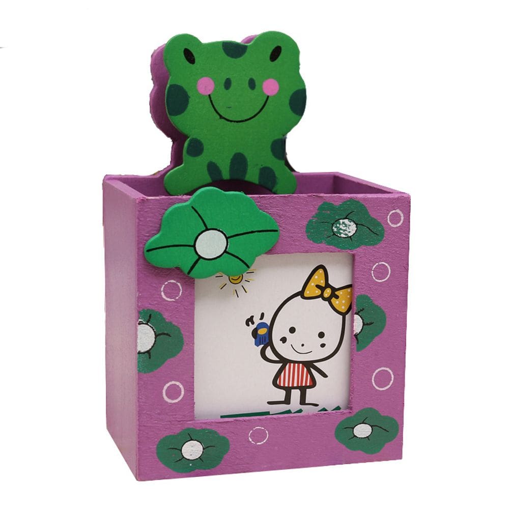 Porta-canetas de madeira Porta-lápis Pen Pot Desktop Organizer