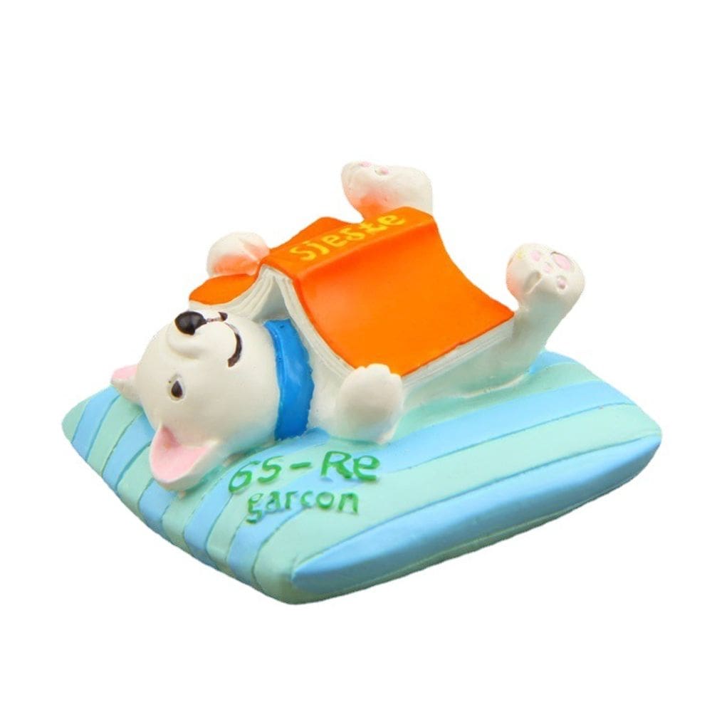 Figura de resina para cães, decoração de jardim, Creative Sleeping Puppy