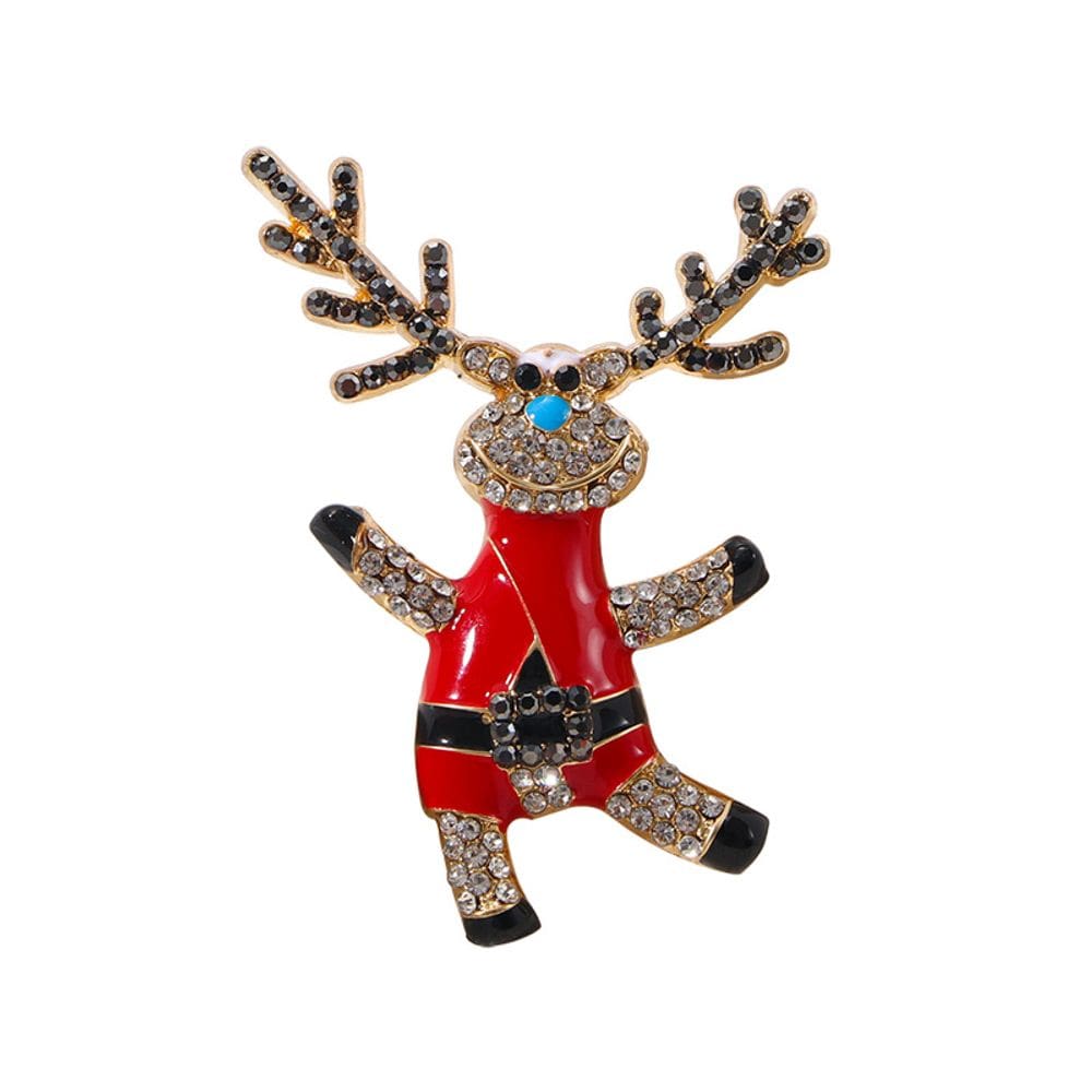 Broche Pin Sparkling Reindeer, blusa de Natal