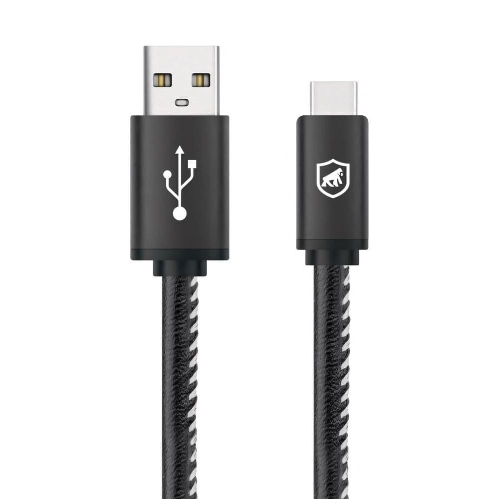 Cabo USB-C A Trançado Militar Carga Rápida 3A Qualcomm 3.0