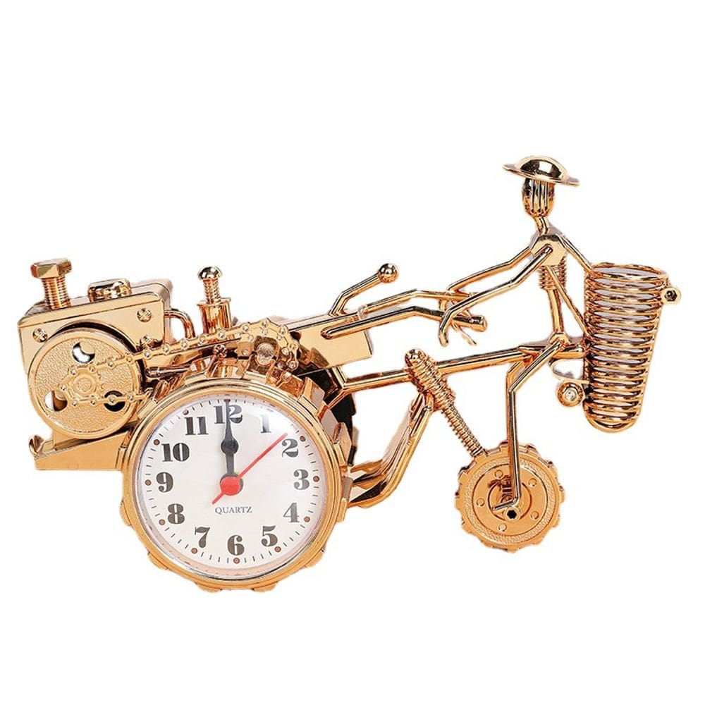 Relógio porta-canetas Creative Retro Tractor Model Plastic