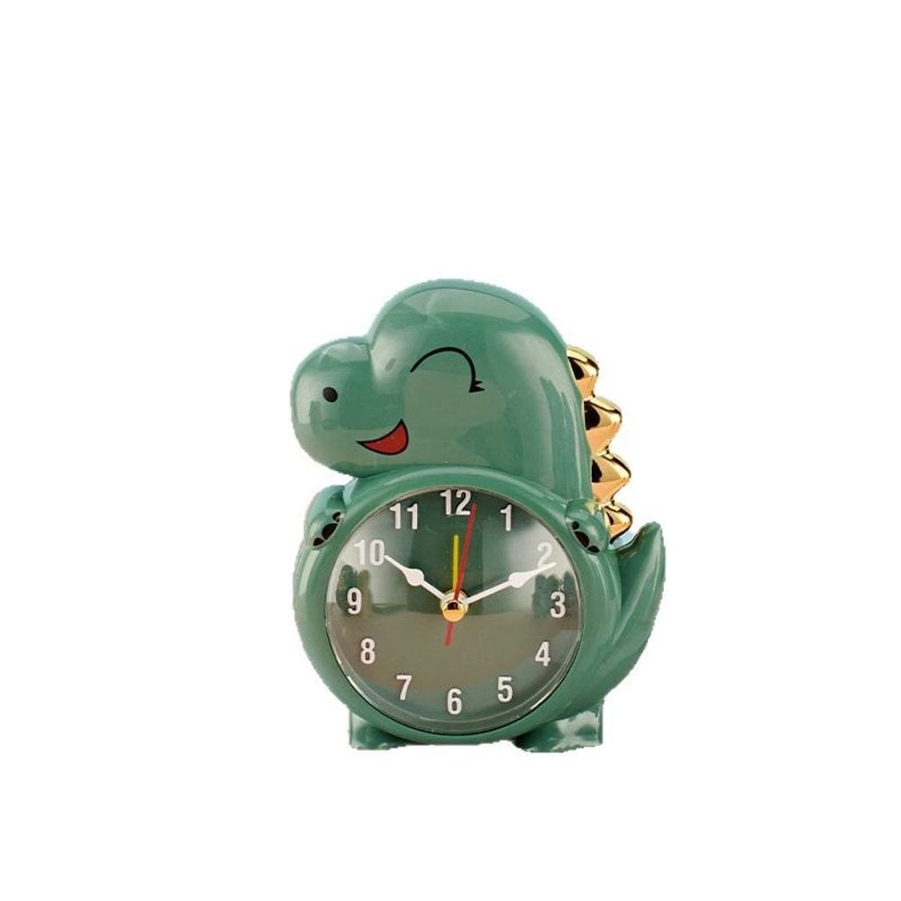 Despertador com design fofo de dinossauro para crianças ABS 10x4,5x12,7 cm