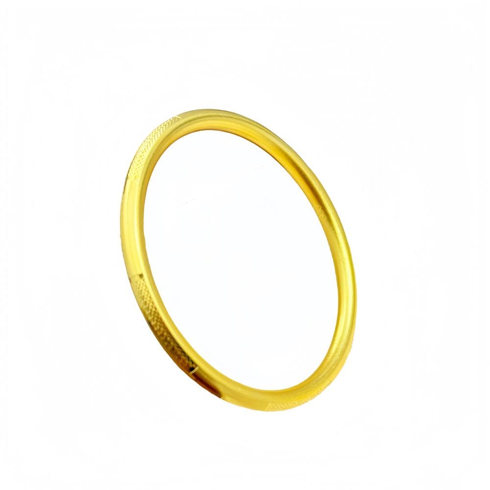 Pulseira banhada a ouro para mulheres, pulseira brilhante com corte CNC 60g