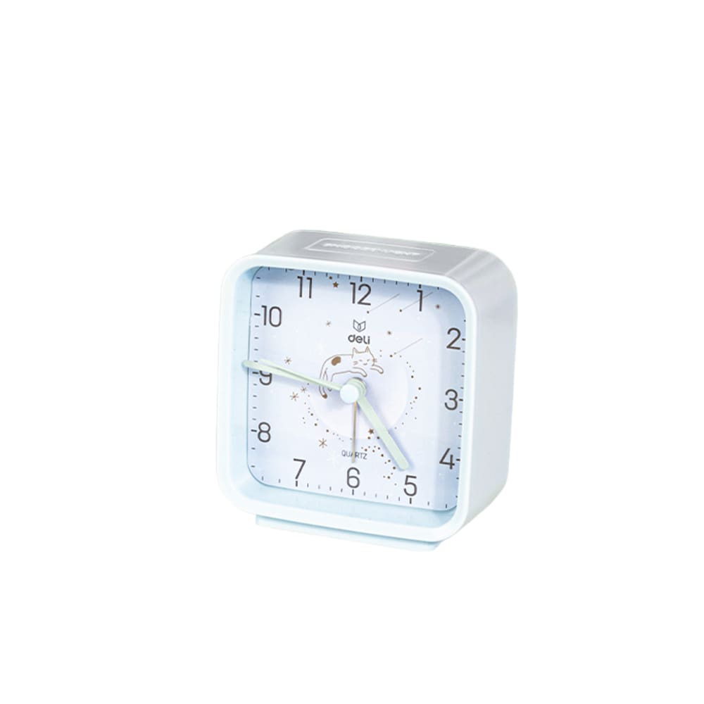 Despertador quadrado analógico para crianças e estudantes