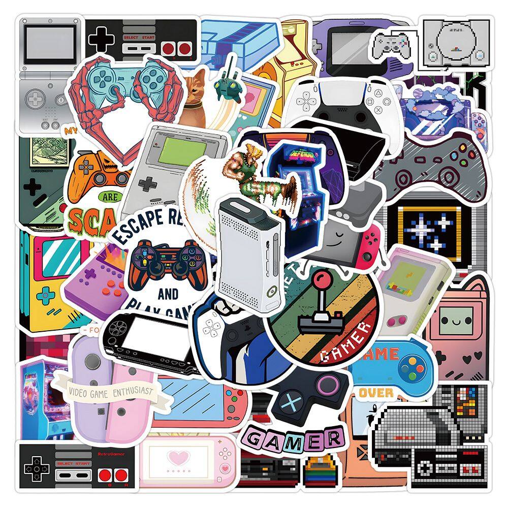 Pacote de adesivos Game Controller de 100 unidades para laptop, telefone, etc