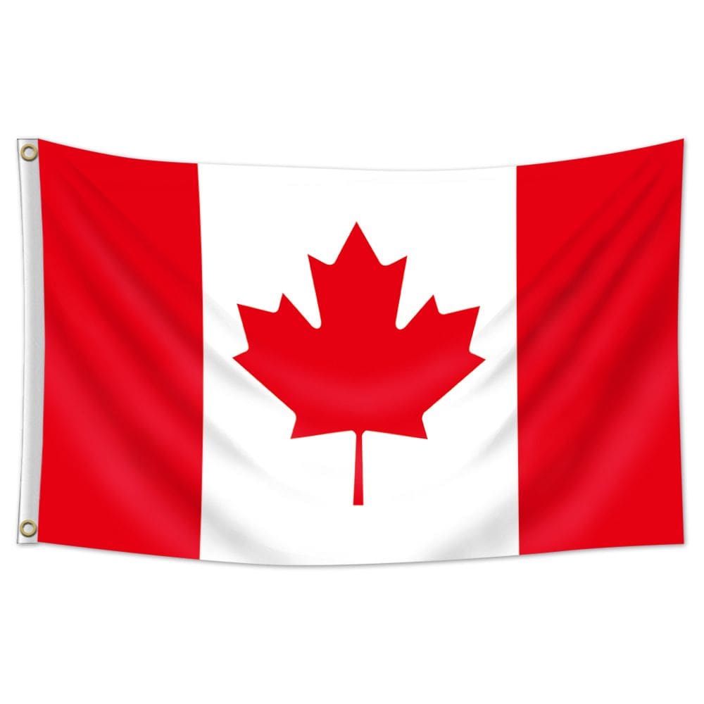 Bandeira de poliéster Flag Canada 90x150cm com design de folha de ácer