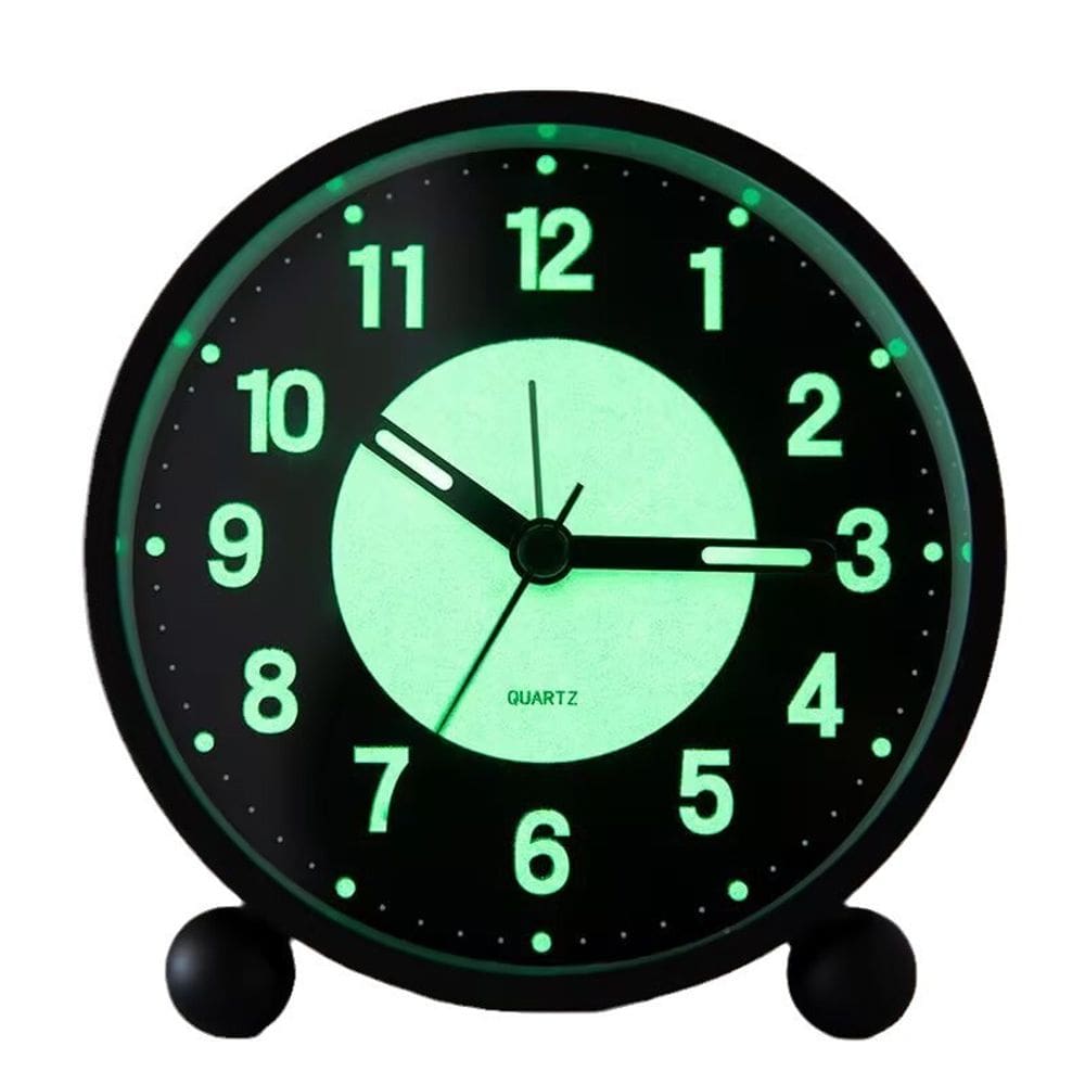 Despertador silencioso de quartzo sem tique-taque com mostrador luminoso 3