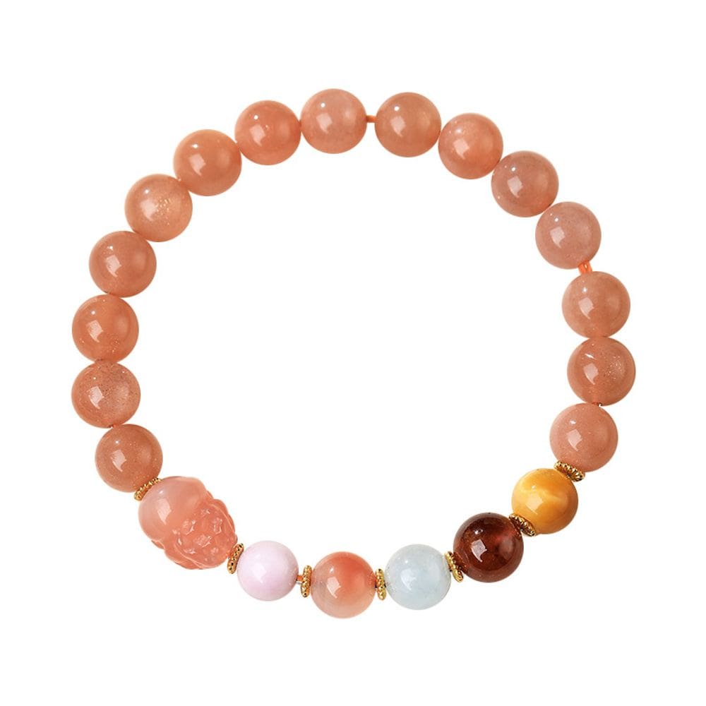 Pulseiras Sunstone para mulheres com Pixius e pedras preciosas mistas