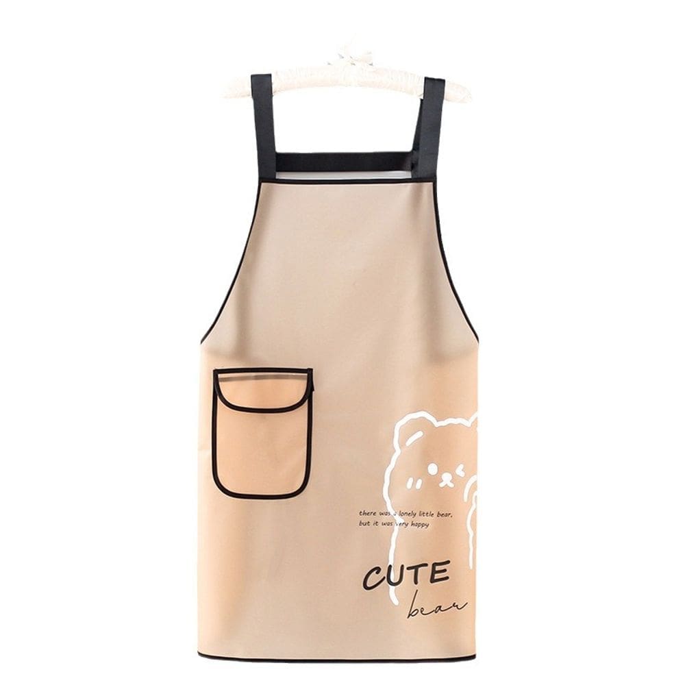 Avental Cute Bear TPU impermeável para cozinha resistente a óleo 400g