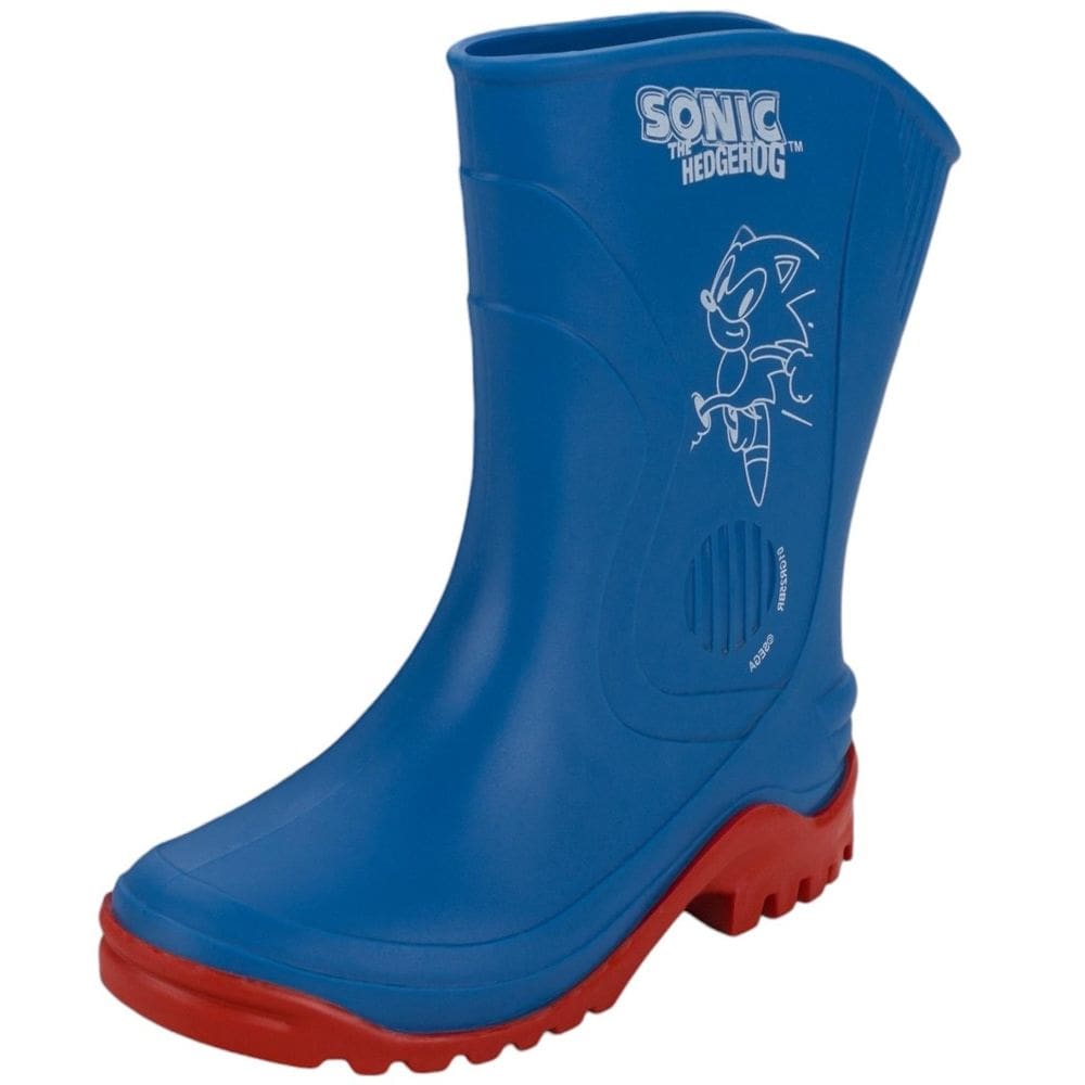 Bota Galocha Infantil Menino Impermeavel Sonic Faster