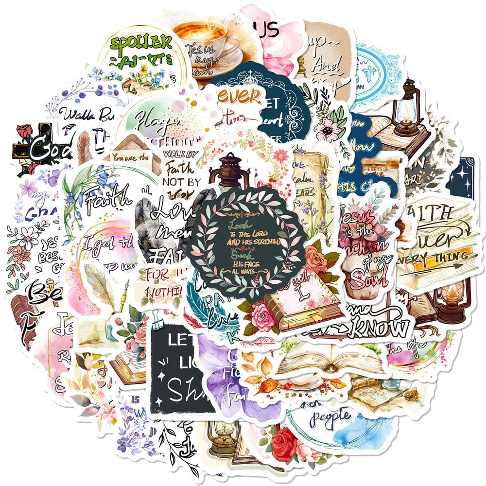 Pacote de adesivos Reading Book Lover, decalque em vinil, 50 unidades