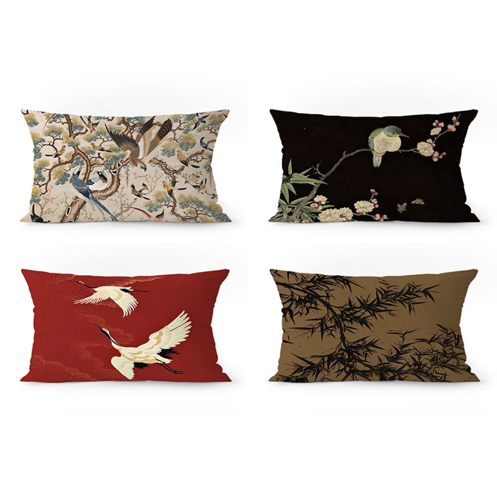 Almofada de sofá, fronha, estilo chinês, vintage, francês, 40x60cm