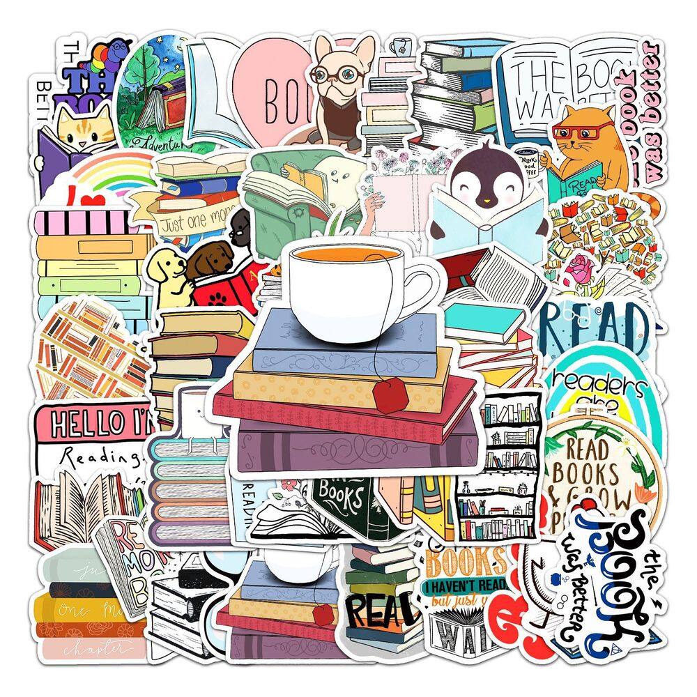 Pacote de adesivos Magic Book Witchcraft Spell, 50 unidades à prova d`água