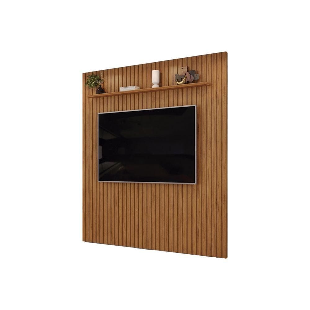 Painel Trento Ripado Para Tvs Até 75 Polegadas Freijó