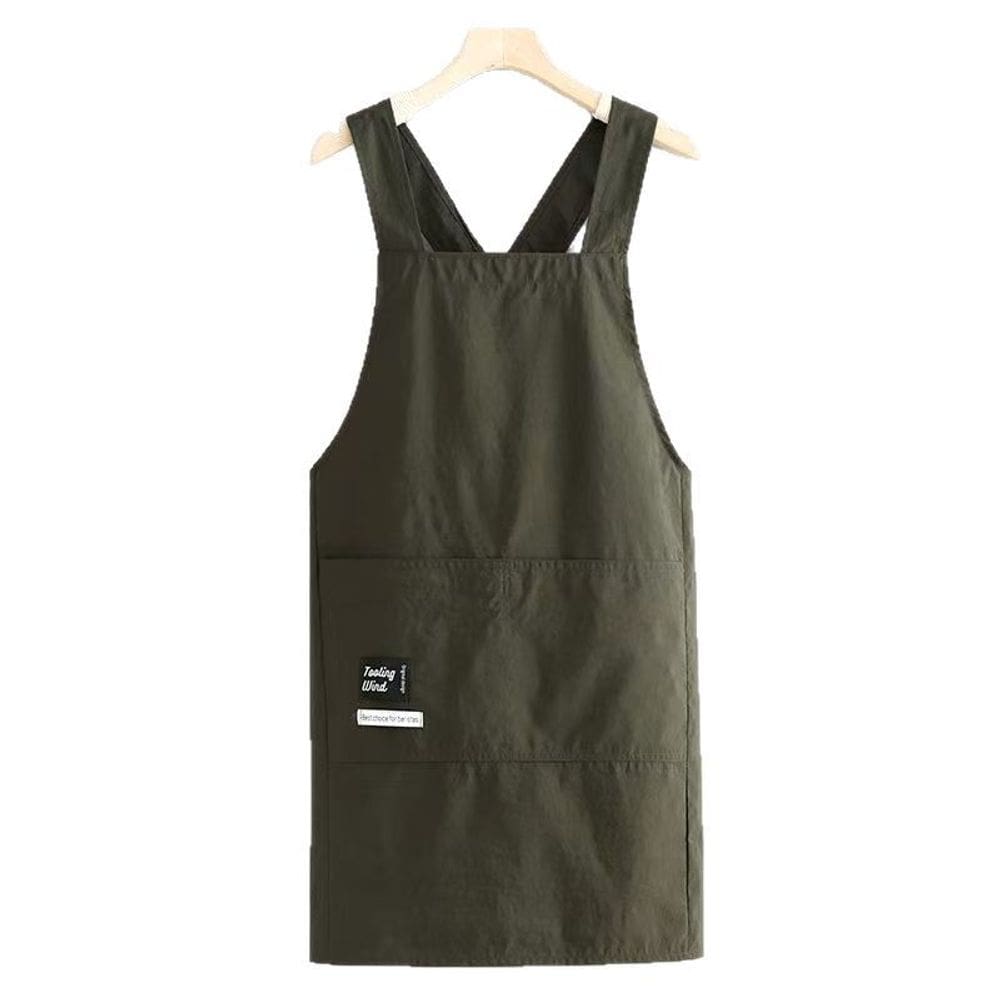 Avental repelente de água para cozinhar na cozinha, sem mangas, com costas cruzadas