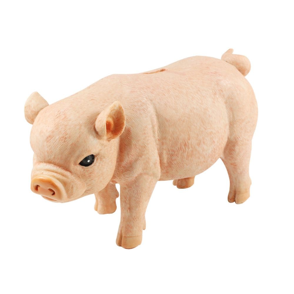 Piggy Coin Bank Home Piggy Bank Resina grande realista
