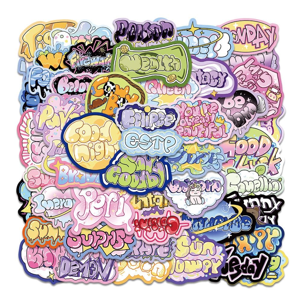 Pacote de adesivos Funny Meme Cartoon Prank Expressions x50