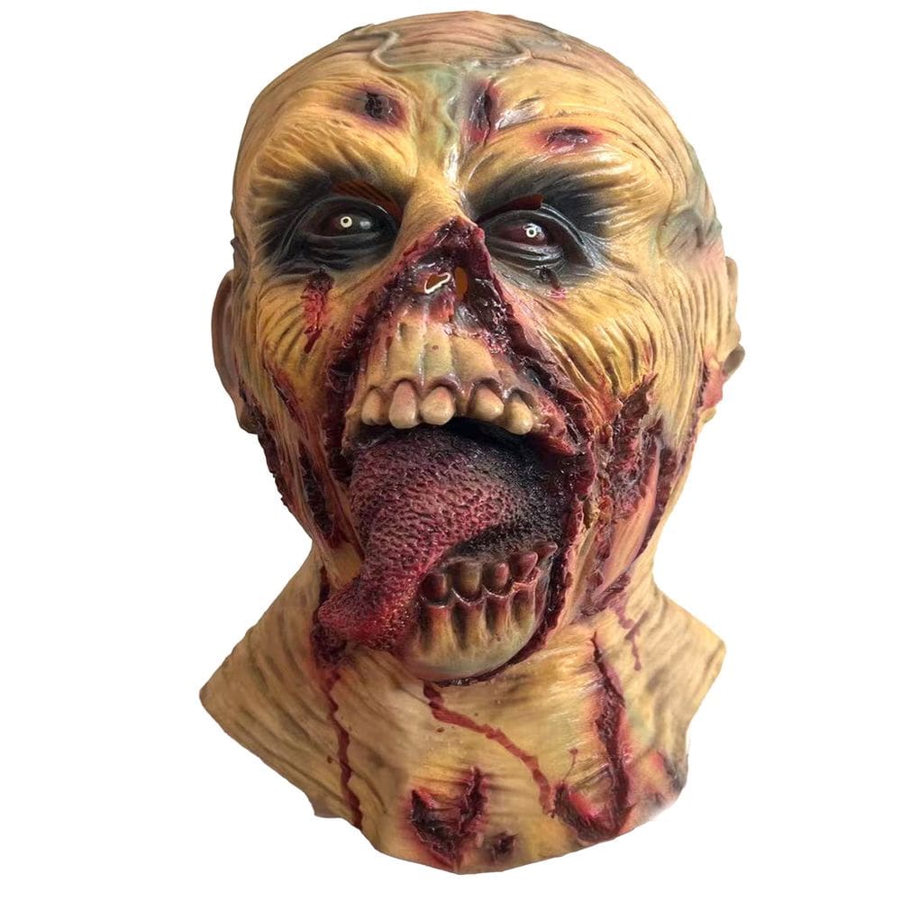 Máscara Vampire Latex Aterrorizante Monstro Zumbi com a língua para fora