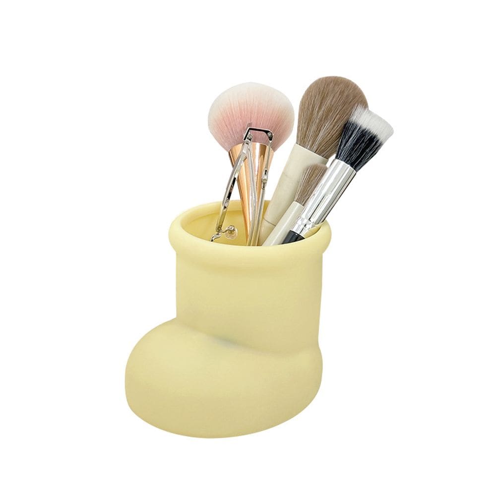 Porta-canetas Porta-lápis de plástico Organizador de mesa em forma de bota