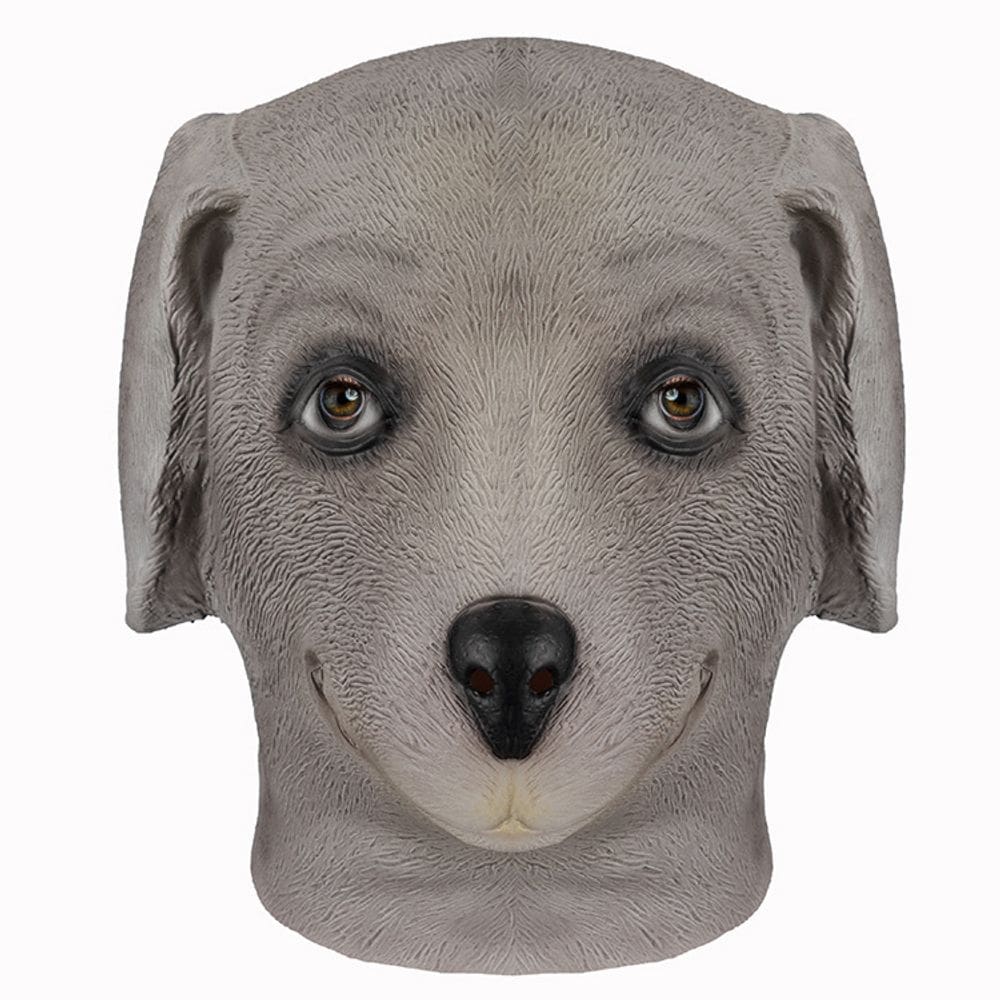 Máscara de cachorro de resina realista para festa de Halloween de cosplay