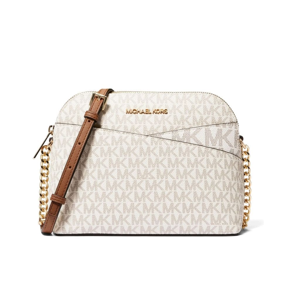 Michael Kors Bolsa Transversal Jet Set Media Creme  C/ Logo