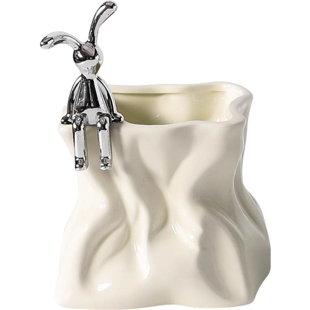 Porta-canetas de cerâmica Porta-lápis Pen Pot Desktop Organizer