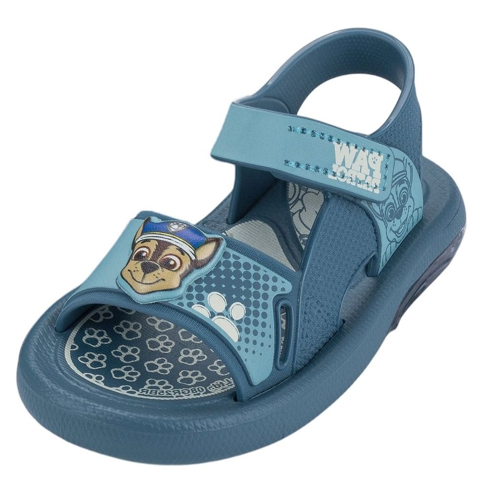 Sandália Infantil Menino com Luzes Led Patrulha Canina