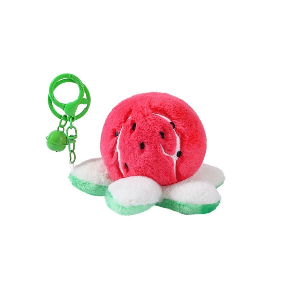 Chaveiro de pelúcia, melancia, frutas macias e fofas para mulheres