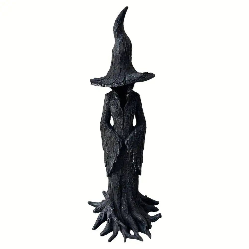 Estátua de decoração de jardim Witch Mystic Resin 20cm