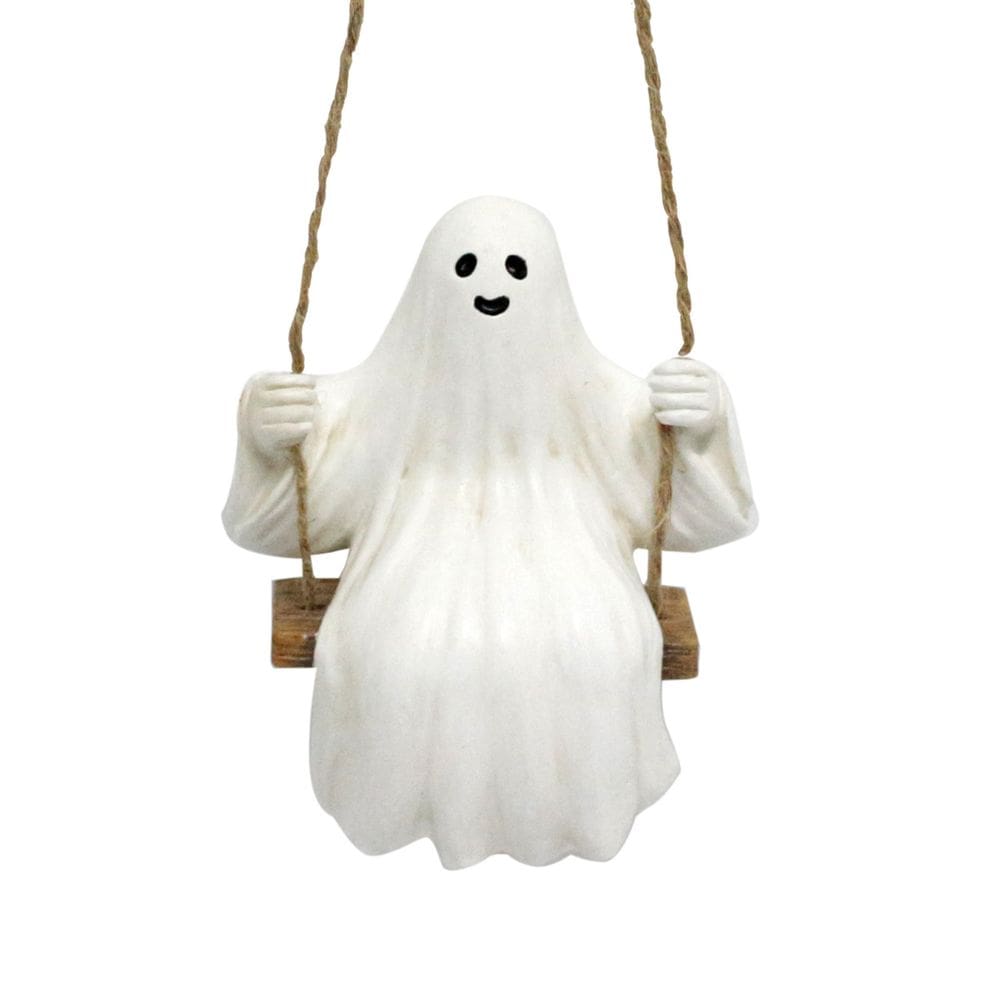 Decoração de jardim Swinging Ghost Statue Resin 135 g 7,3 cm