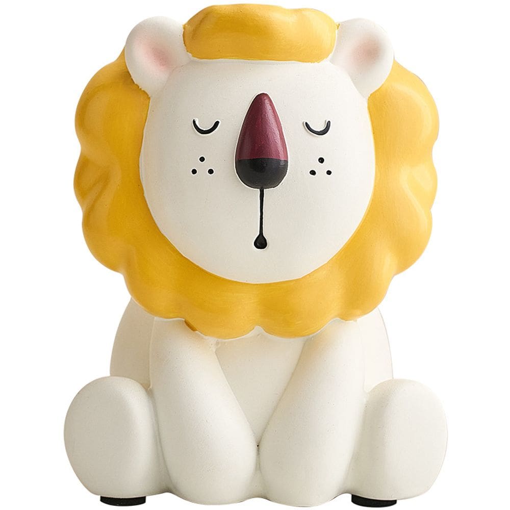 Porta-canetas, fofo, organizador de mesa de resina em forma de leão